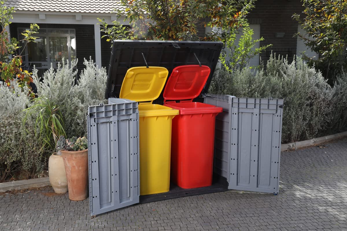 Large Weatherproof Garden Storage Shed with Lockable Doors - Image 5