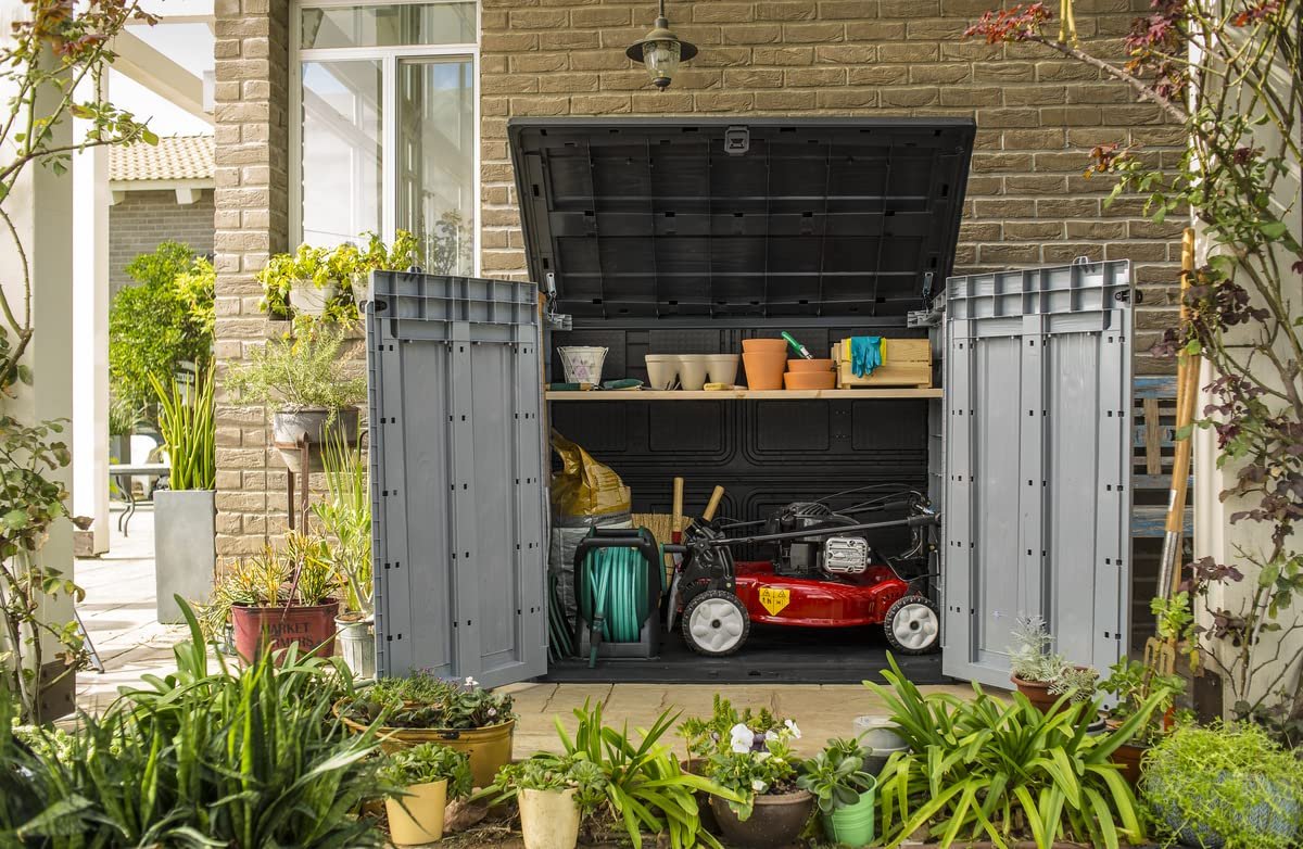 Large Weatherproof Garden Storage Shed with Lockable Doors - Image 4
