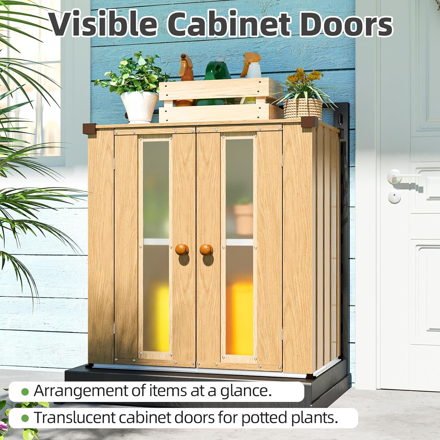 Zeligashop Small Metal Garden Storage Shed - Image 3