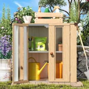 Zeligashop Small Metal Garden Storage Shed