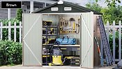 6ft x 4ft Galvanised Steel Garden Shed - 2 Colours! - Image 5