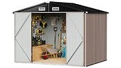 6ft x 4ft Galvanised Steel Garden Shed - 2 Colours!